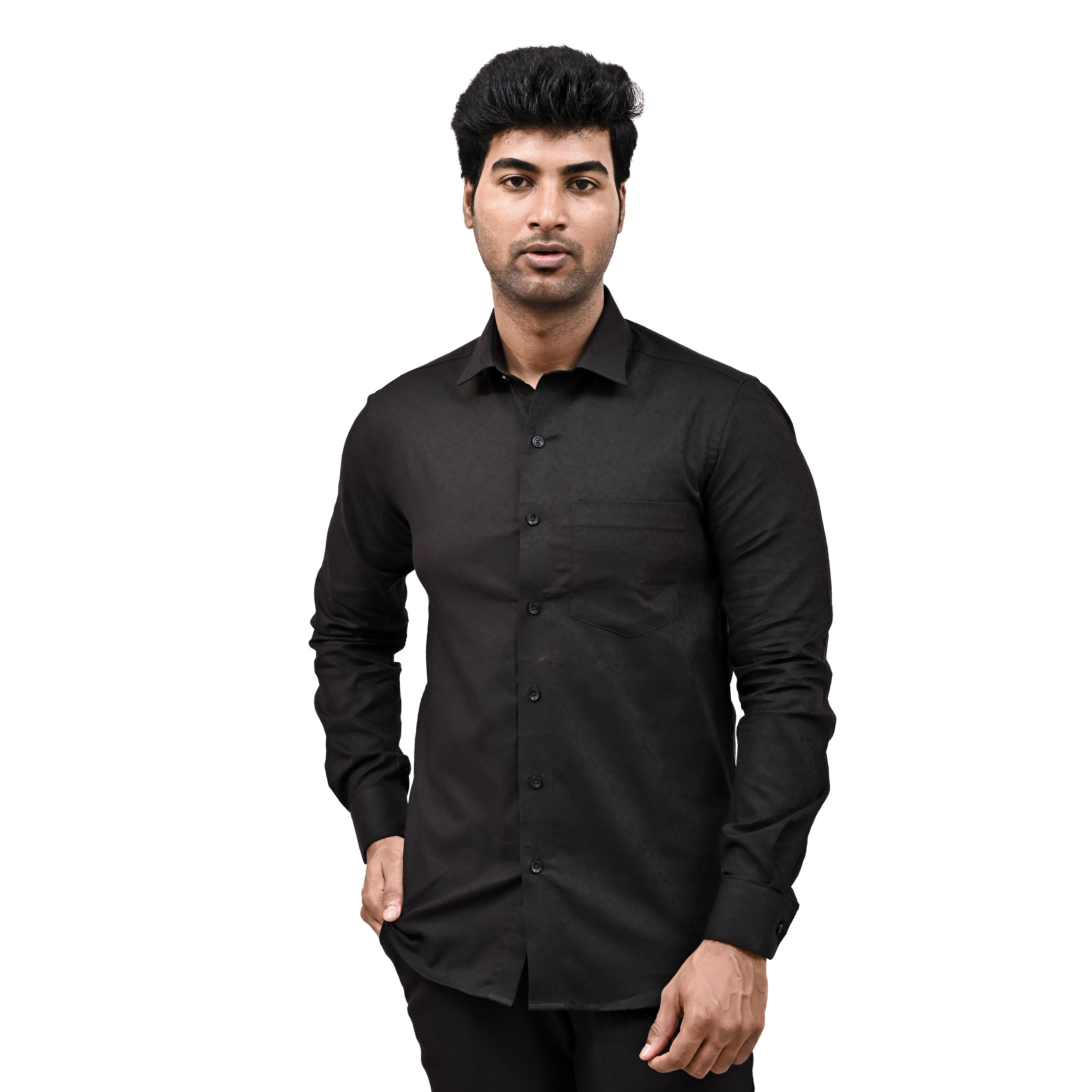 MEN'S PREMIUM BLACK SHIRT